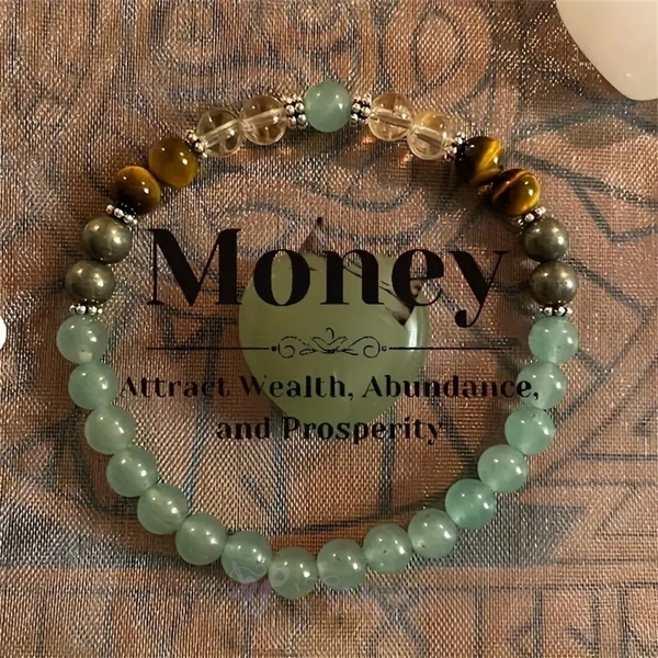 Natural Crystal Beaded Bracelet For Women 6Mm