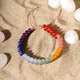 Colorfast Lapis Lazuli Crystal Double-Layer Woven Anklet For Girls