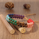 Colorfast Lapis Lazuli Crystal Double-Layer Woven Anklet For Girls