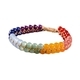 Colorfast Lapis Lazuli Crystal Double-Layer Woven Anklet For Girls