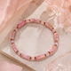Faceted Crystal Beaded Bracelet For Women Pink Turquoise Handmade Jewelry