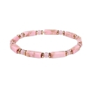 Faceted Crystal Beaded Bracelet For Women Pink Turquoise Handmade Jewelry