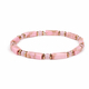 Faceted Crystal Beaded Bracelet For Women Pink Turquoise Handmade Jewelry