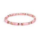 Faceted Crystal Beaded Bracelet For Women Pink Turquoise Handmade Jewelry