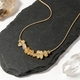 Crushed Stone Necklace Bracelet Set European American Collarbone Chain