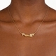 Crushed Stone Necklace Bracelet Set European American Collarbone Chain