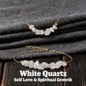 Crushed Stone Necklace Bracelet Set European American Collarbone Chain