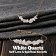 Crushed Stone Necklace Bracelet Set European American Collarbone Chain