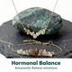 L2107 Bracelet + Necklace Bohemian Natural Amazonite Beaded Bracelet Necklace Set