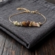 L2107 Bracelet + Necklace Bohemian Natural Amazonite Beaded Bracelet Necklace Set