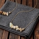 L2107 Bracelet + Necklace Bohemian Natural Amazonite Beaded Bracelet Necklace Set
