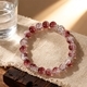 Bohemian Round Bead Crystal Bracelet Imitation Red Agate