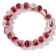 Bohemian Round Bead Crystal Bracelet Imitation Red Agate