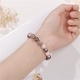 Pink Zebra Natural Stone Bracelet