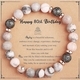 Pink Zebra Natural Stone Bracelet