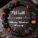Round Bead Crystal Bracelet With Imperial Stone For Women