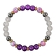Round Bead Crystal Bracelet With Imperial Stone For Women