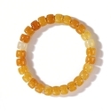 Unregelmäßiges facettiertes Citrin-Perlenarmband