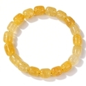 Unregelmäßiges facettiertes Citrin-Perlenarmband