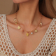 Gold Starfish Shell Necklace For Women Beach Vacation Jewelry