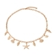 Gold Starfish Shell Necklace For Women Beach Vacation Jewelry
