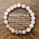 Natural Pink Opal Stone Beaded Bracelet For Women