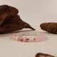 Natural Pink Opal Stone Beaded Bracelet For Women
