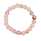 Natural Pink Opal Stone Beaded Bracelet For Women