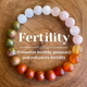 Florales grüner Stein roter Achat Perlenarmband für Damen
