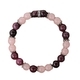 Rosa Kristall Erdbeerquarz Granat Perlenarmband