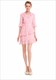 Knielanges Freizeitkleid aus Chiffon mit halben Ärmeln und Spitzenverzierung