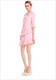 Knielanges Freizeitkleid aus Chiffon mit halben Ärmeln und Spitzenverzierung