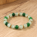 Grünes Dongling-Kristall-Armband für Damen Naturstein Glück