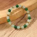 Grünes Dongling-Kristall-Armband für Damen Naturstein Glück