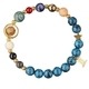 Zwölf Sternzeichen Naturstein-Perlenarmband für Damen