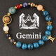 Zwölf Sternzeichen Naturstein-Perlenarmband für Damen