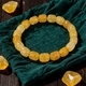 Boheme handgefertigtes Perlenarmband Gelber Kristall