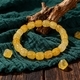 Boheme handgefertigtes Perlenarmband Gelber Kristall