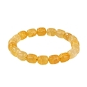 Boheme handgefertigtes Perlenarmband Gelber Kristall