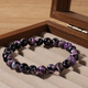 Boheme Natürlicher lila Feuerachat 8Mm Perlenarmband