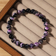 Boheme Natürlicher lila Feuerachat 8Mm Perlenarmband