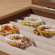 Vintage Red Agate Natural Stone Stackable Ring Set For Women