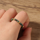 Vintage Red Agate Natural Stone Stackable Ring Set For Women