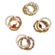 Vintage Red Agate Natural Stone Stackable Ring Set For Women