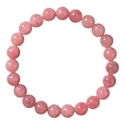 Strawberry Quartz Pink Crystal Beaded Bracelet For Women