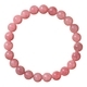 Erdbeerquarz Rosa Kristall Perlenarmband für Damen