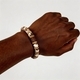 L2241-Neues Armband Türkis Hühnerflügelholz Rundperlen-Armband