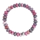 Rosa Zebra-Kristall-Perlenarmband mit Abakus-Perlen