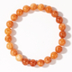 Red Aventurine Round Bead Bracelet Crystal Jewelry