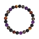 Schwarztee-Glas & Tigerauge Perlenarmband